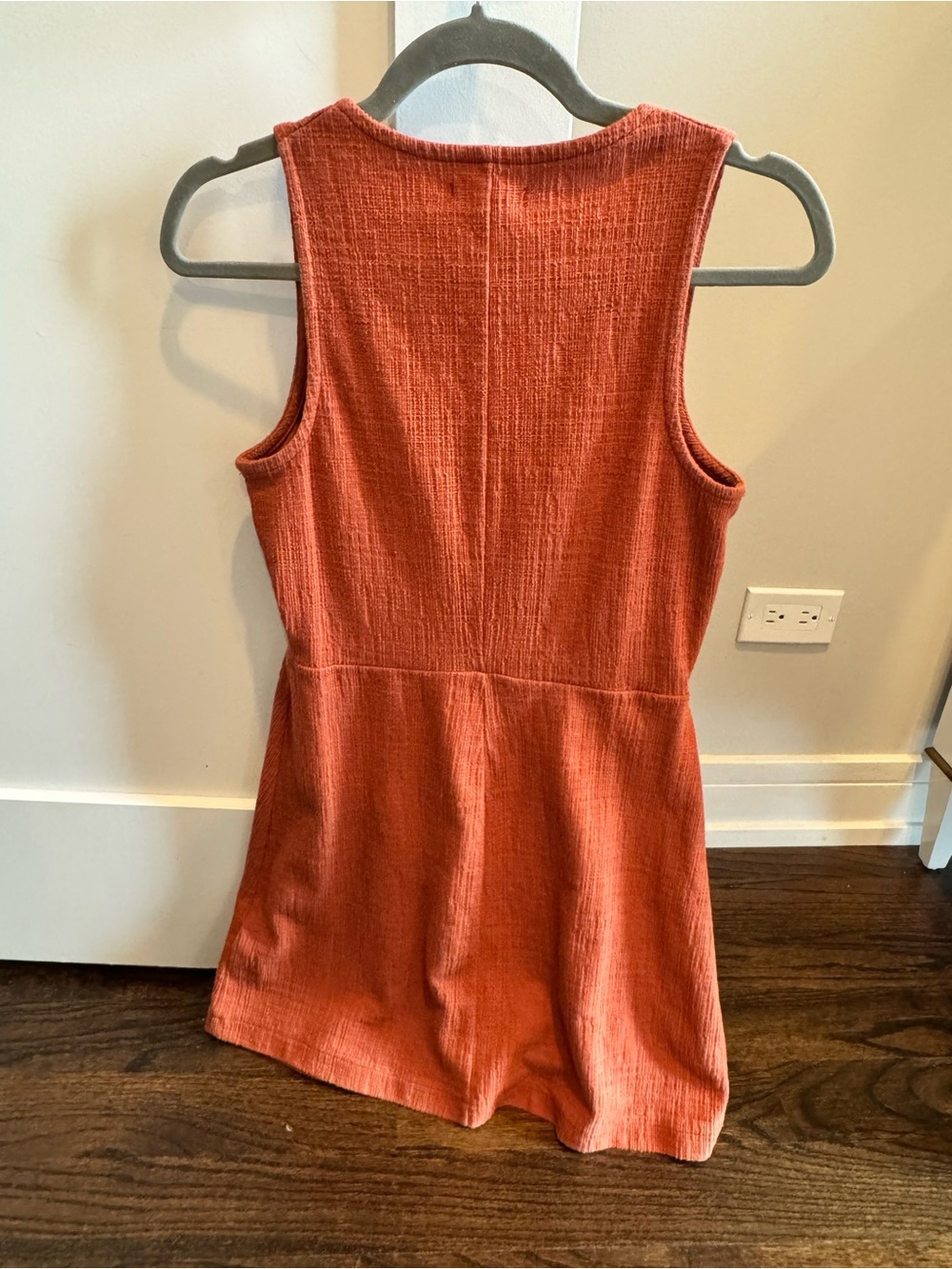 Madewell Rust Button-Front Mini Dress - Picture 2 of 2